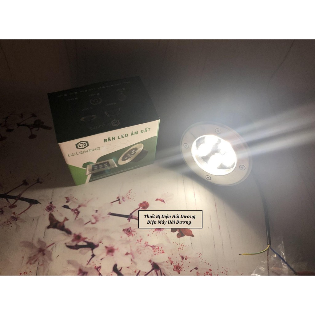 Combo Bộ 3 Đèn LED âm đất âm sàn GS Lighting Bộ 3w - 5w Ánh sáng Vàng - Chống nước IP65 - Bảo hành 12 tháng