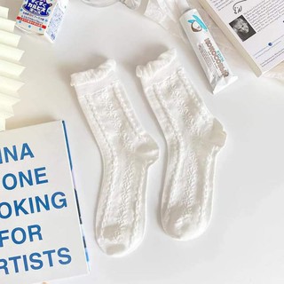 Sẵn Set 10 đôi tất trắng cổ điển