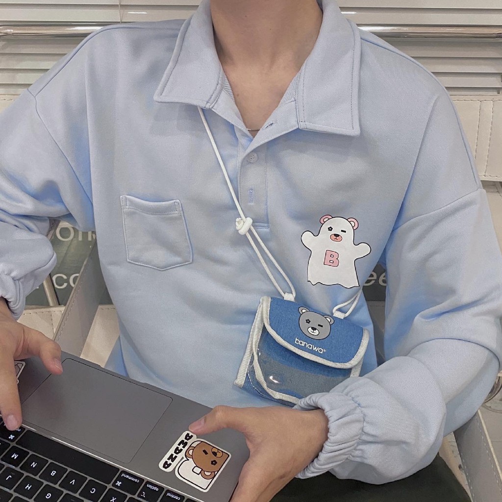 Áo Sweater Polo - Xanh | BigBuy360 - bigbuy360.vn