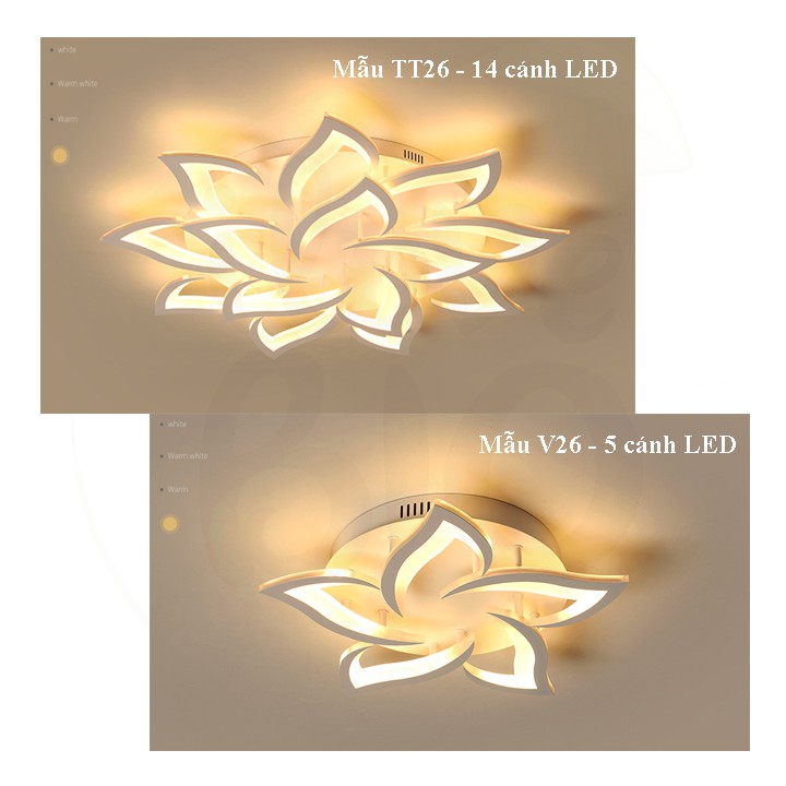 Đèn Ốp Trần Trang Trí – Đèn Âm Trần Trang Trí Phòng Khách, Gồm 3 Chế Độ Ánh Sáng, Có Điều Khiển Từ Xa Tiện Dụng – BIO116