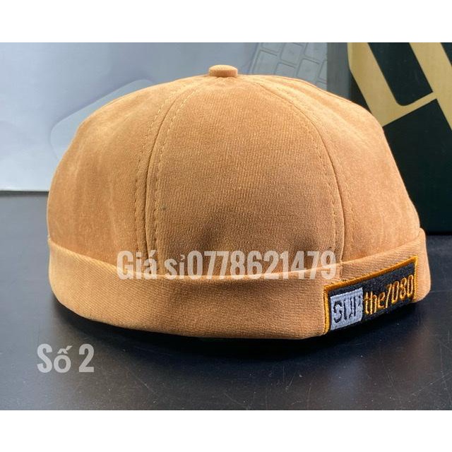 Nón nồi thêu SUP the thời trang - Mũ nồi miki hàn quốc  (Cap-Nón(Most))
