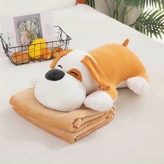 Gấu Bông Có Mền 3in1 Hình Chó Lười