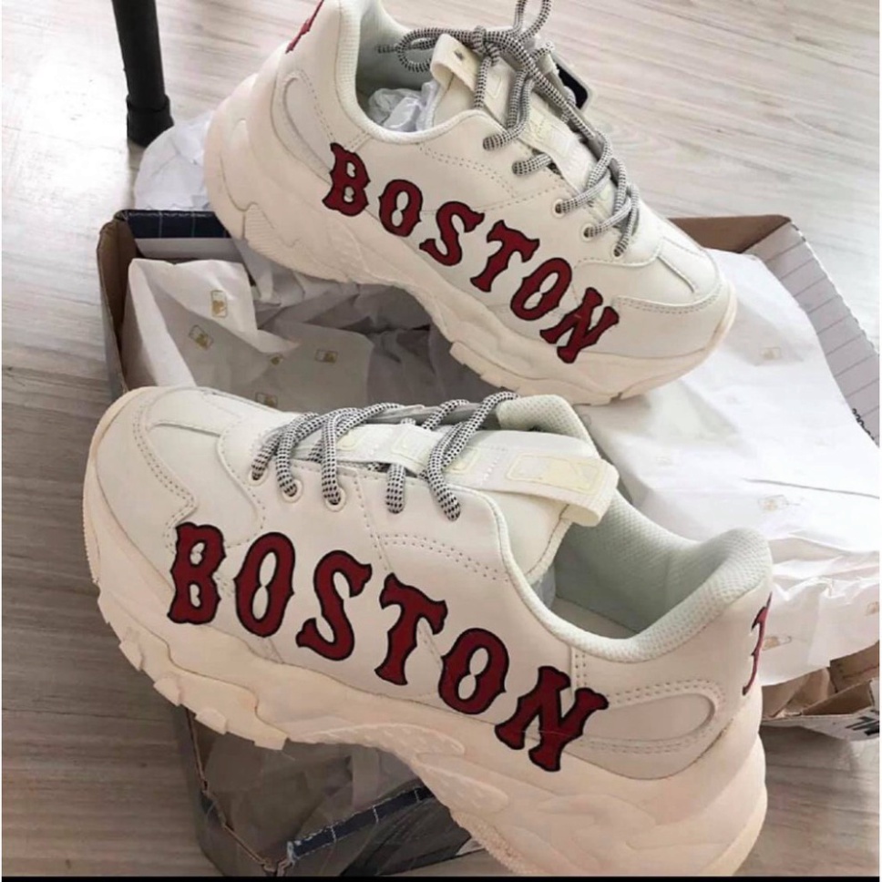 Giày Thể Thao Nam Nữ Boston - Giày thể thao trắng độn đế cao cổ tăng chiều cao, trẻ trung, năng động D19 | WebRaoVat - webraovat.net.vn