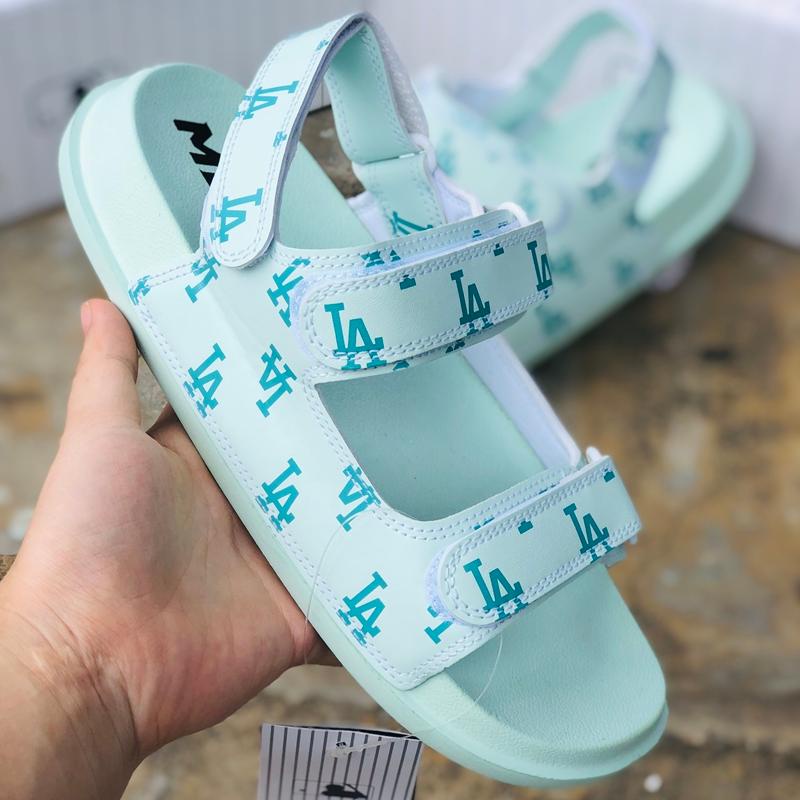 Giày Sandal 𝐌𝐋𝐁 ❤️FREESHIP + Hộp + Lùi 1 size❤️ xăng đan mlb LA thể thao nam nữ - đế api bền và bám tốt- màu xanh