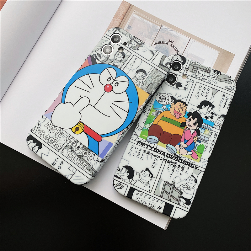 Ốp Lưng In Hình Doraemon Đáng Yêu Cho Iphone 12 Pro Max / I7 / I8 Plus / X / Xs / Xr / Xs Max / 11 / 11 Pro / 11 Pro Max / Se2