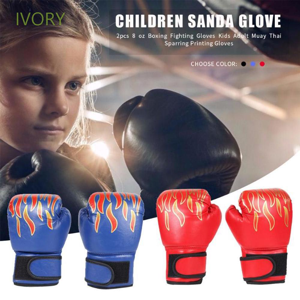 Găng tay boxing chuyên nghiệp bằng da PU phối lưới thoáng khí nhiều màu