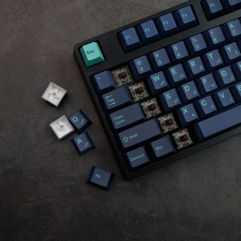 GMK Arabian Sea keycaps, 140 phím keycaps Cherry Profile DYE-SUB Cá nhân hóa GMK Keycaps cho bàn phím cơ