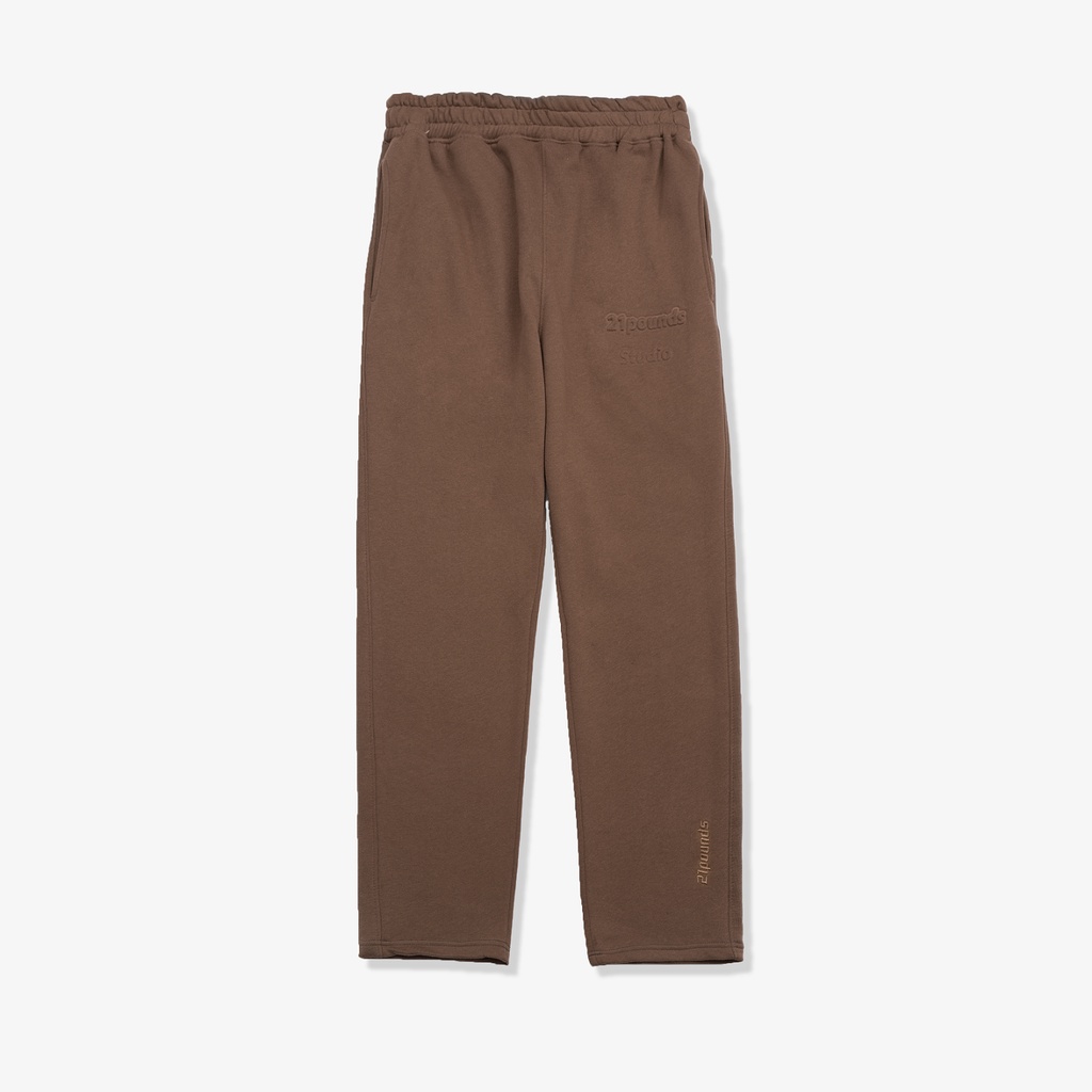 Quần nỉ bông ống suông 21pounds Embossed