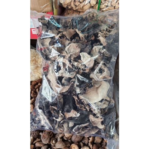 Nấm mèo đen mộc nhĩ hai da loại đẹp, tai to, sạch gốc -->