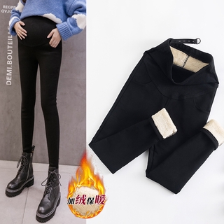 Quần Legging Vải Cashmere Giữ Ấm Mùa Đông Cho Mẹ Bầu