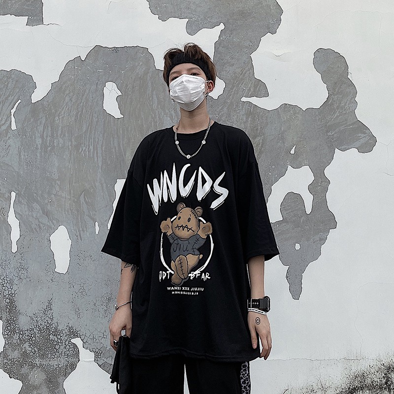 Áo thun tay lỡ dáng rộng dưới 75kg - Gấu WNCDS | BigBuy360 - bigbuy360.vn