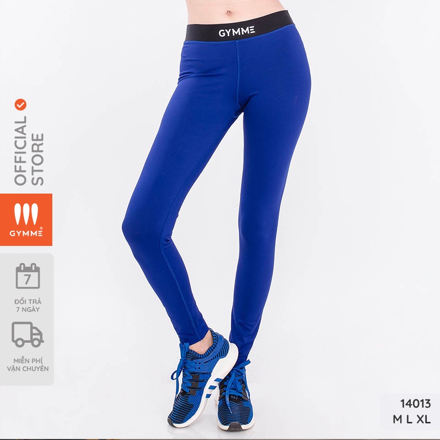 Quần tập gym yoga nữ dáng dài thể thao GYMME lưng bảng thun - 14013