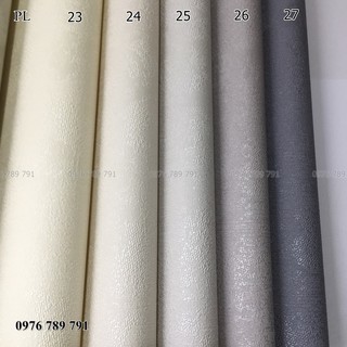 Giấy Dán Tường Hàn Quốc Màu Trơn Cho Phòng Khách Phòng Ngủ Lụa Không Keo Khổ 1.06m Nhiều Màu Lựa Chọn