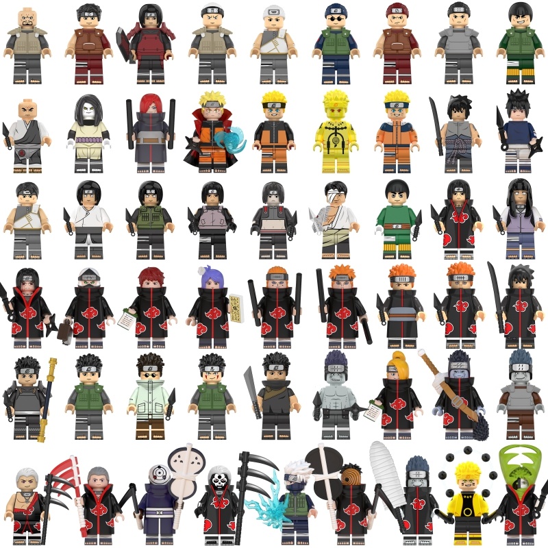 lego các nhân vật trong naruto cả set 54 nhân vật tùy chọn