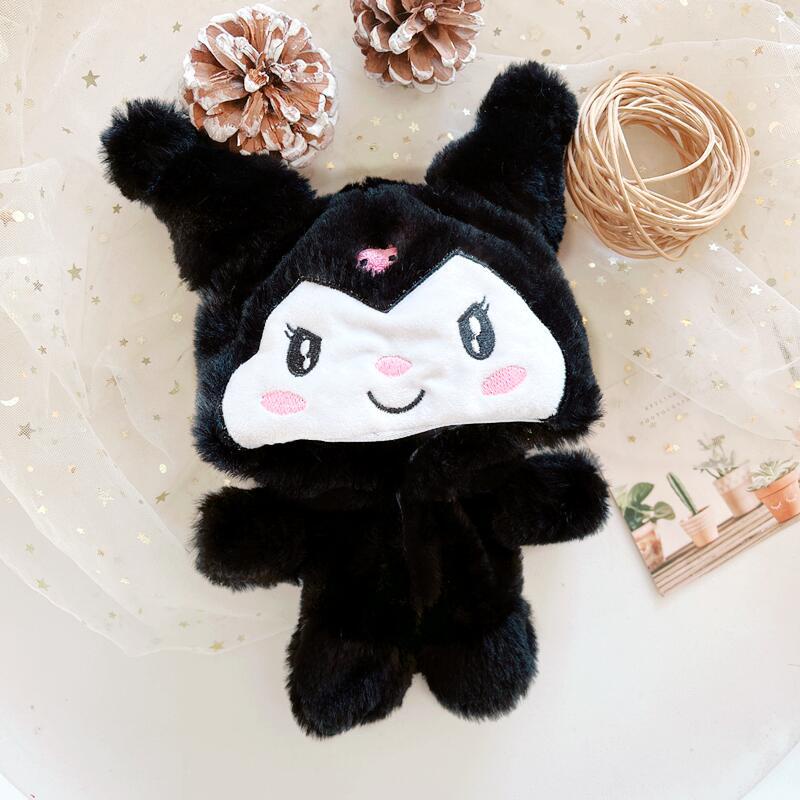 Set 20 Búp Bê 20cm Mặc Đồ Cotton Hình Chú Chó / Thỏ / Ngôi Sao Màu Trắng / Đen