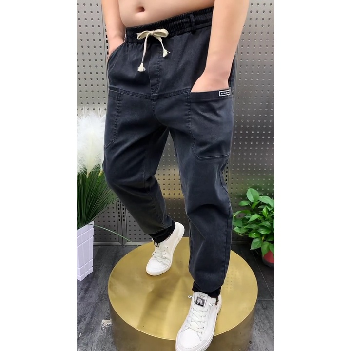 Quần Short Denim Ống Rộng Plus Size Lớn M-8XL Phong Cách Cổ Điển Cho Nam