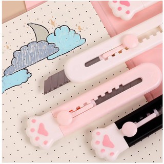 Dao dọc giấy mini hình chân mèo dễ thương