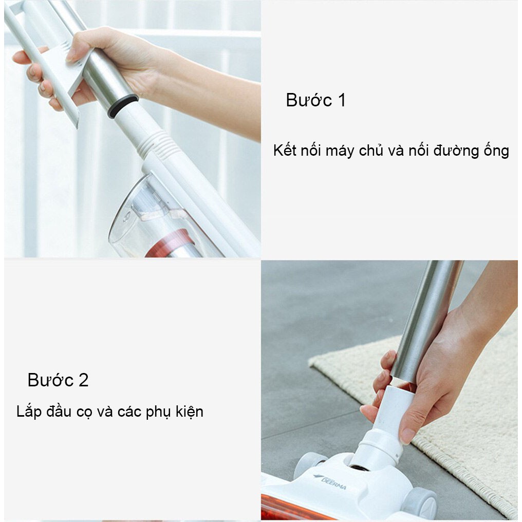 Máy Hút Bụi Cầm Tay Deerma DX600S 2021 Công Suất Lớn,Hút Siêu Mạnh (Bảo Hành 12 Tháng)