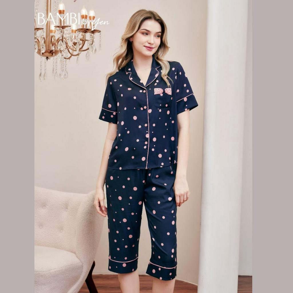BỘ NGỦ NỮ CHÍNH HÃNG BAMBI - SET PIJAMA SUMMER LADY - 1091