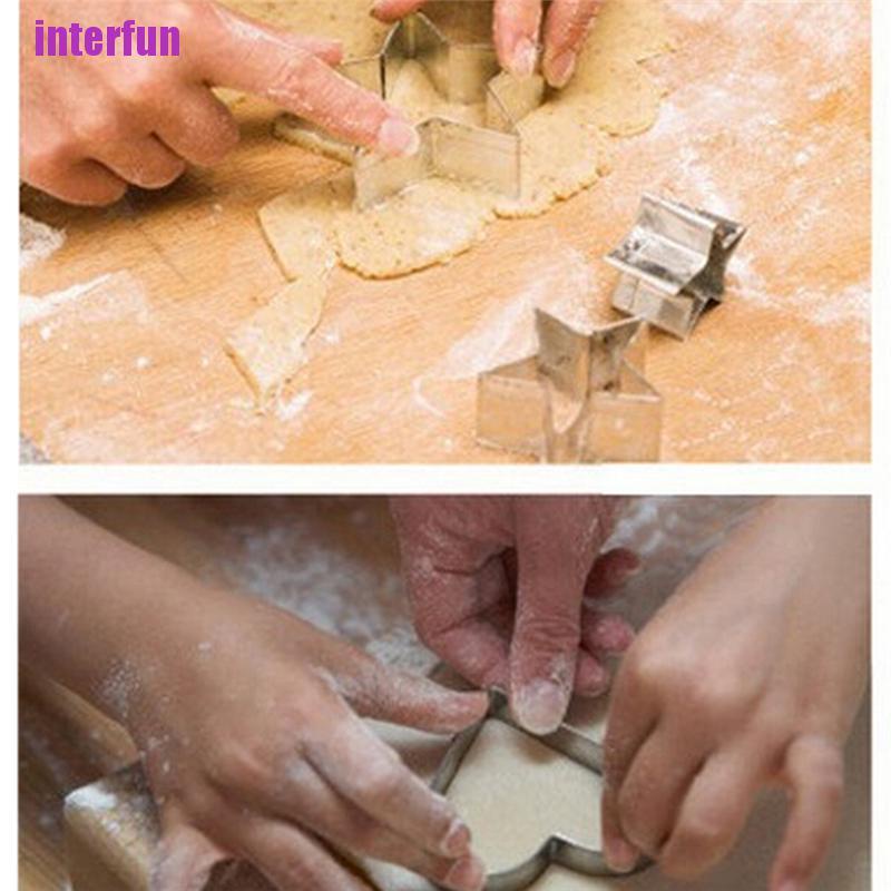 1 Bộ 12 Bánh Quy Bằng Thép Không Gỉ