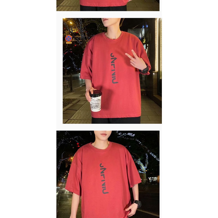 Áo thun dáng rộng tay ngắn phong cách Hàn Quốc cho nam và nữ size M-8XL