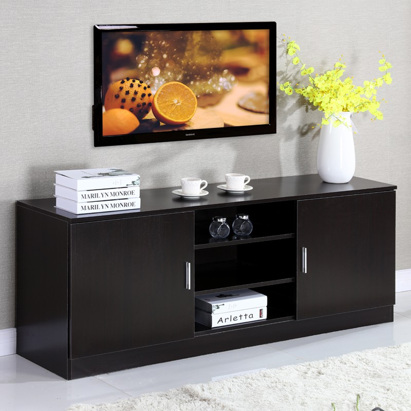Bán trước✎✟✣Tủ kệ tivi đơn giản kết hợp bàn cà phê phòng khách căn hộ nhỏ gỗ nguyên khối lưu trữ