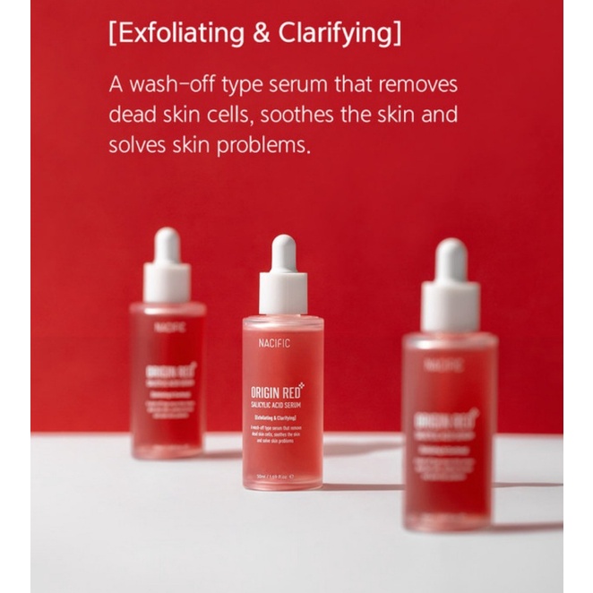 Dòng sản phẩm chăm sóc lỗ chân lông NACIFIC ORIGIN RED SALICYLIC ACID