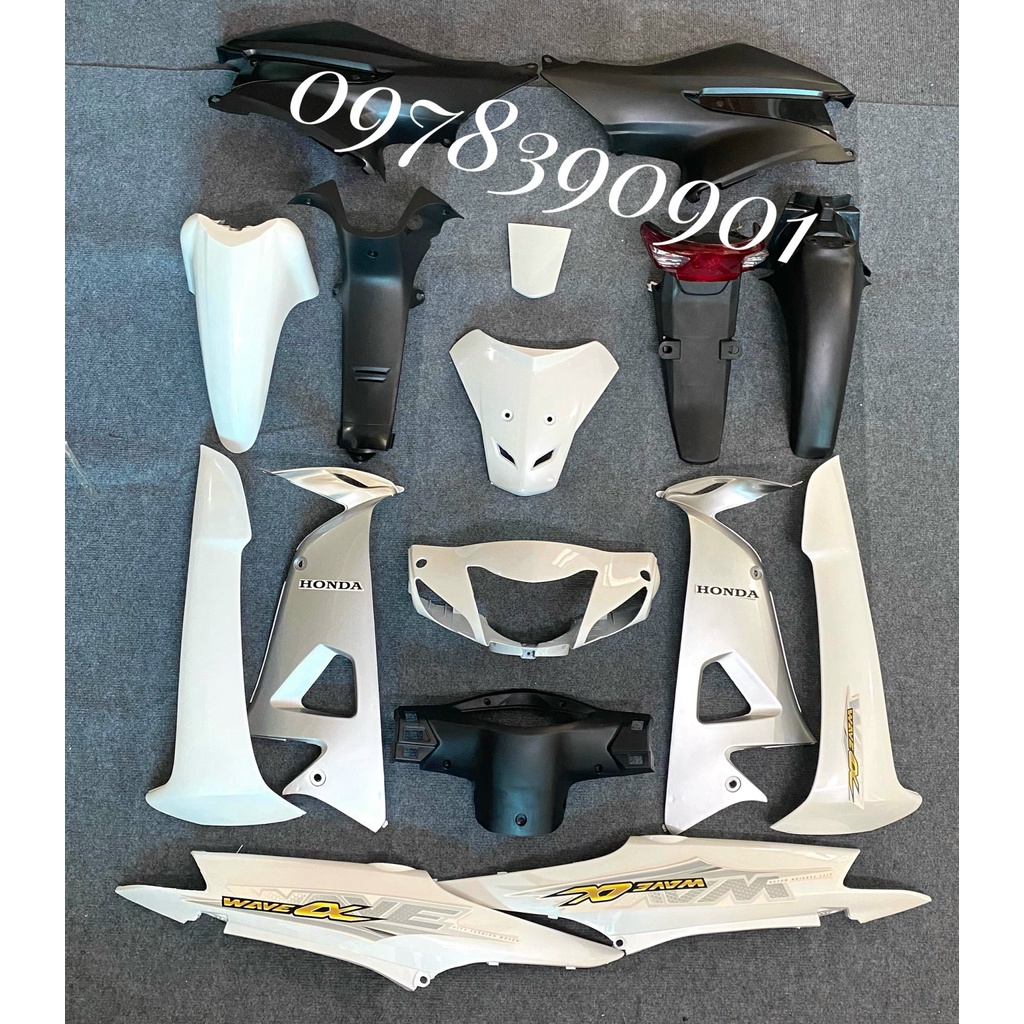 DÀN ÁO - BỘ VỎ NHỰA Wave Alpha 100 - Wave 50cc - Wave Rs - Nhựa Cao Cấp Có Bảo Hành 12 Tháng