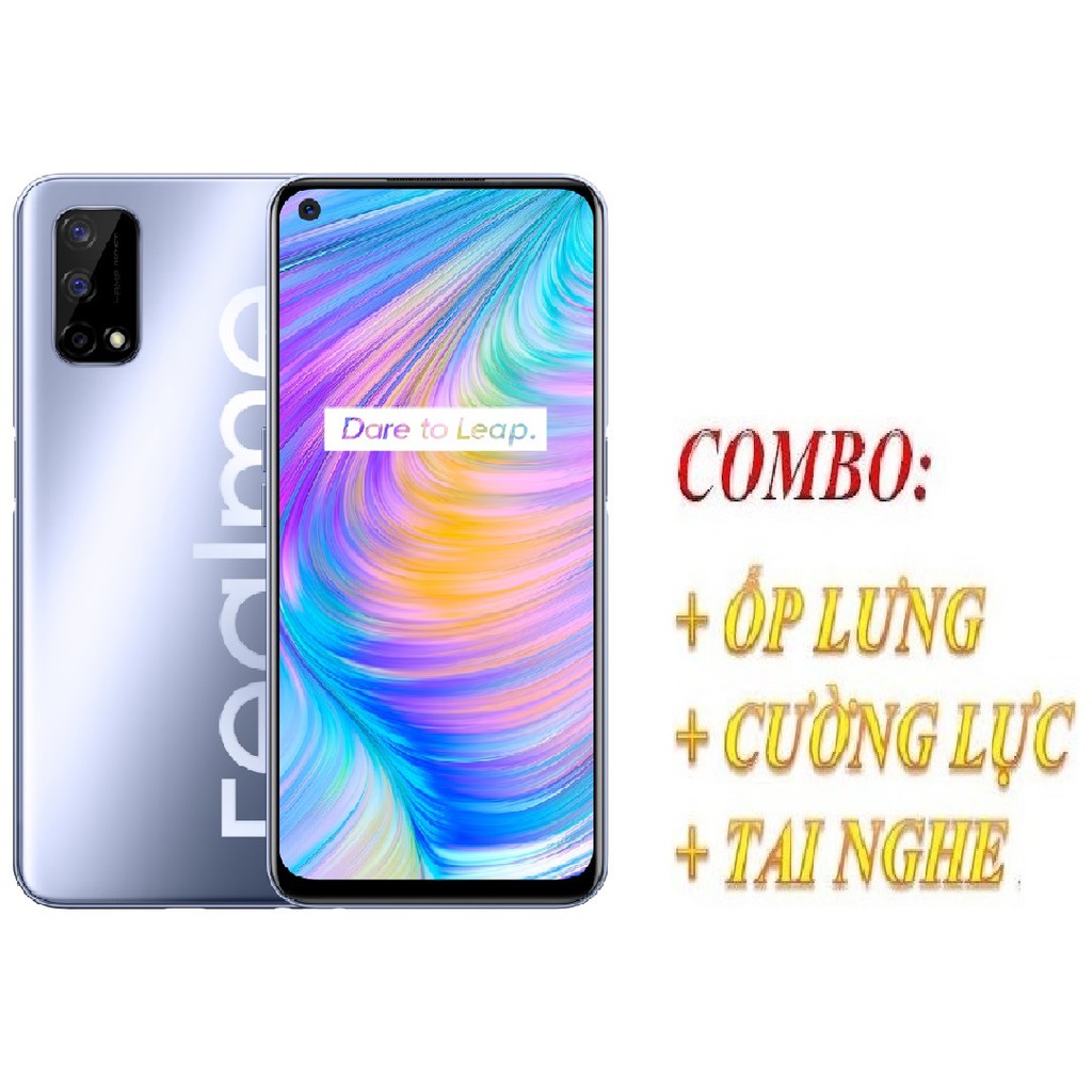 Combo điện thoại Realme Q2 4/128Gb 5G + Cường lực + Ốp lưng + Tai nghe - Hàng nhập khẩu | BigBuy360 - bigbuy360.vn