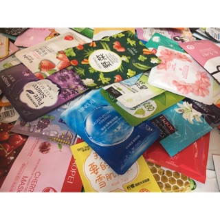 Combo 20 mặt nạ mask dưỡng da nội địa trung mix nhiều mẫu lẫn