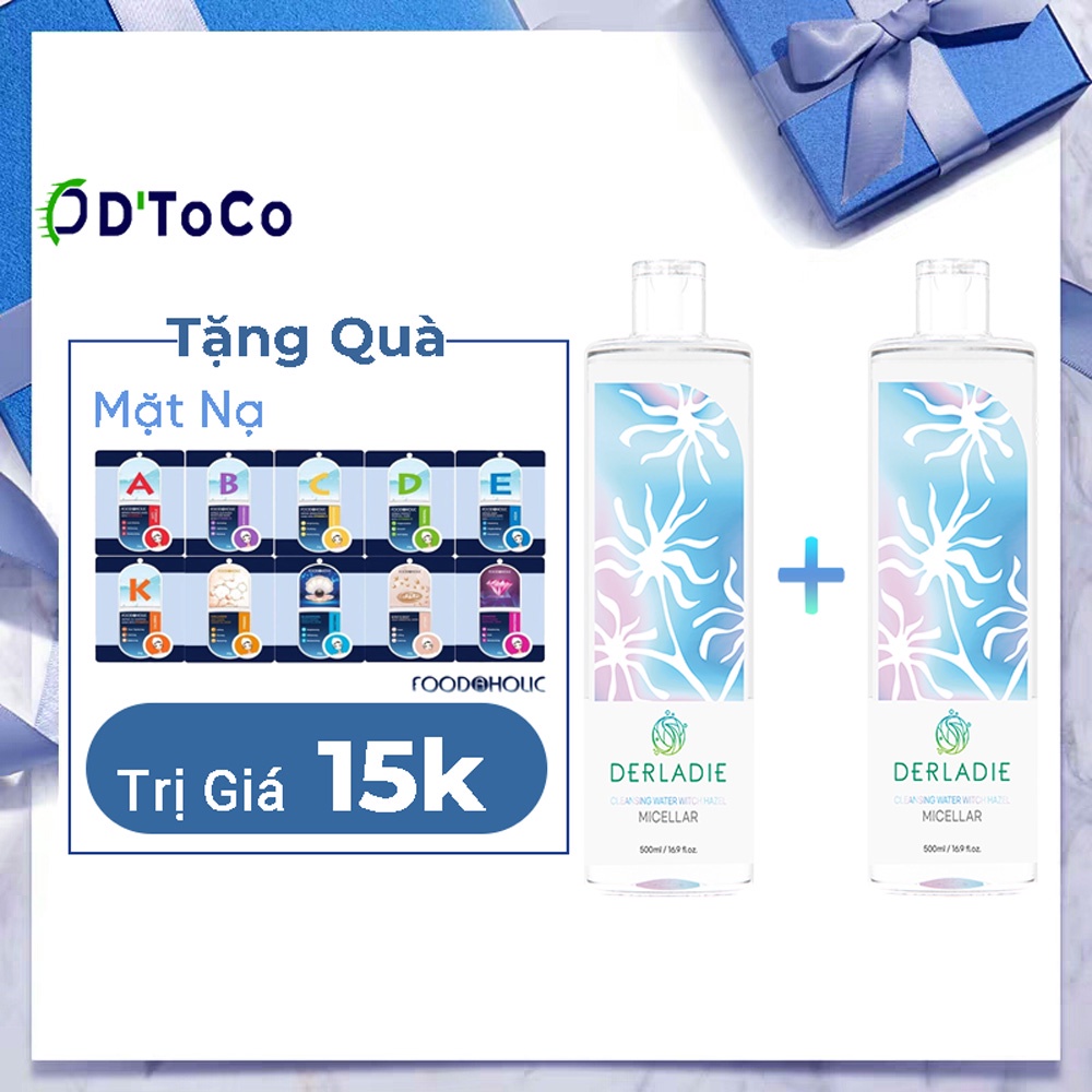 Nước Tẩy Trang Derladie Làm Sạch, Ngừa Mụn Trên Da 500ml | BigBuy360 - bigbuy360.vn