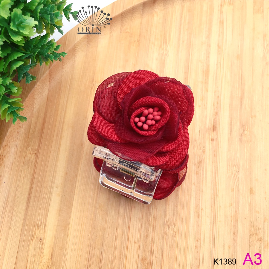 Kẹp tóc càng cua, kẹp hoa thời trang cao cấp Orin K1389 trắng