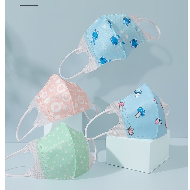 Khẩu trang trẻ em cho bé sơ sinh đến 12 tuổi 3D với 4 lớp, kháng khuẩn chống nước set 5 chiếc SAMMY KIDS P53 | BigBuy360 - bigbuy360.vn