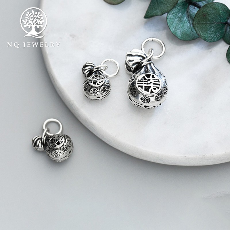 Mặt dây chuyền bạc hình túi tiền - NQ Jewelry
