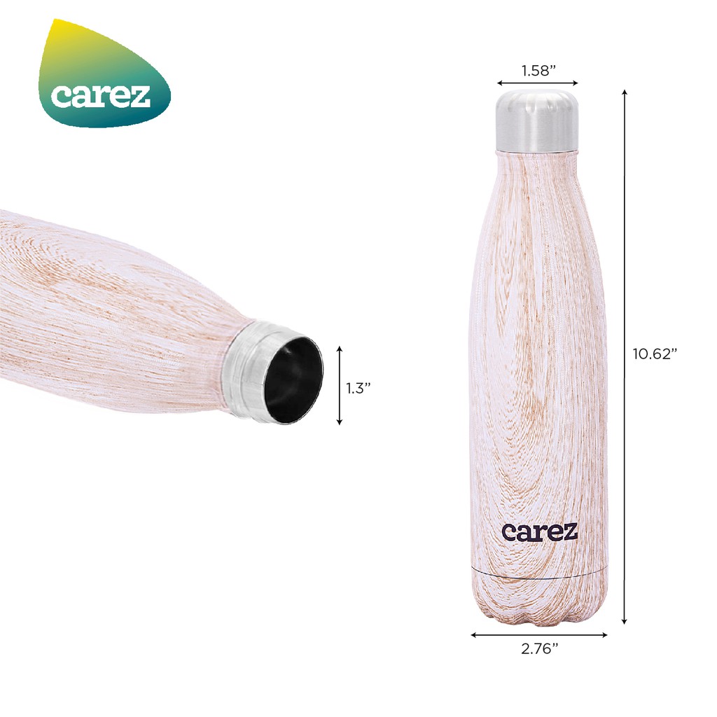 BÌNH GIỮ NHIỆT CAREZ Nguồn cảm hứng từ thiên nhiên 500ML BLONDE WOOD VFC248SD-500