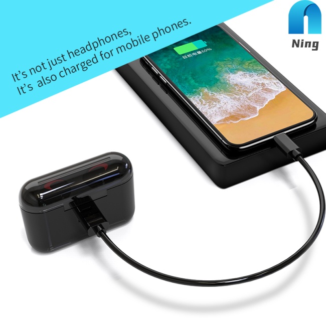 Tai Nghe Nhét Tai Không Dây Bluetooth V5.0 HBQ TWS 3D Âm Thanh Nổi Có Micro Chất Lượng Cao