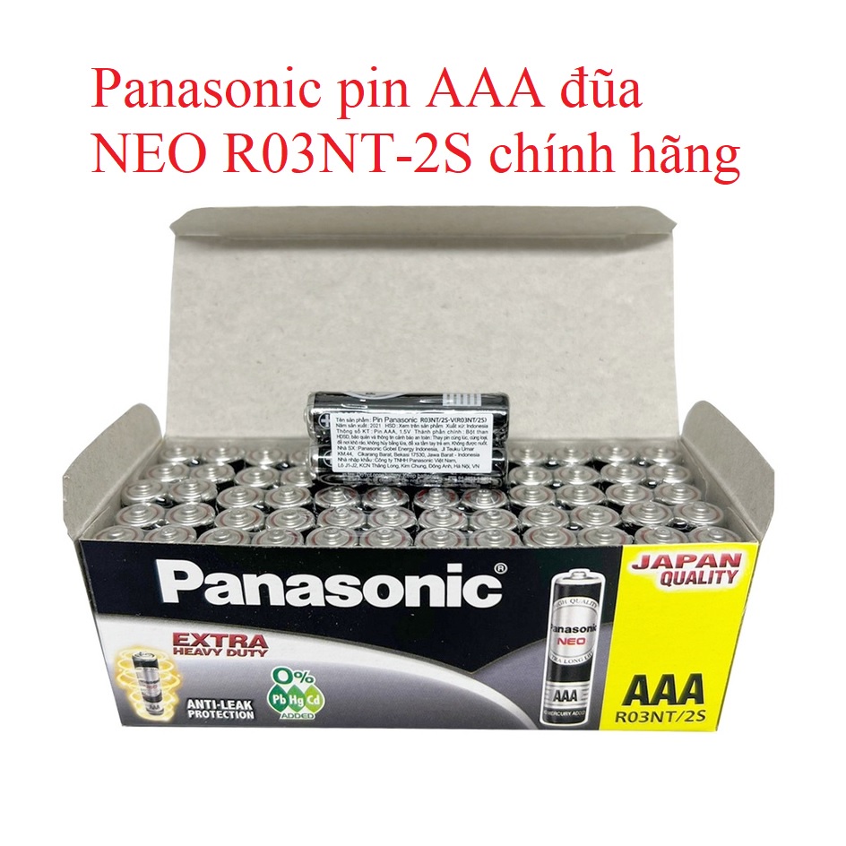 Pin đũa AAA Panasonic NEO R03NT-2S chính hãng
