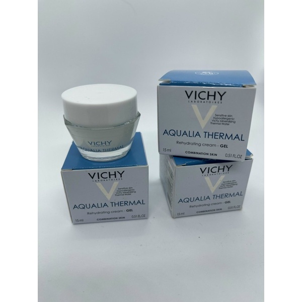 Gel Dưỡng Ẩm Kích Hoạt & Giữ Nước Cho Da Thường & Da Khô Vichy Aqualia Thermal Rehydrating Light Cream 15ml