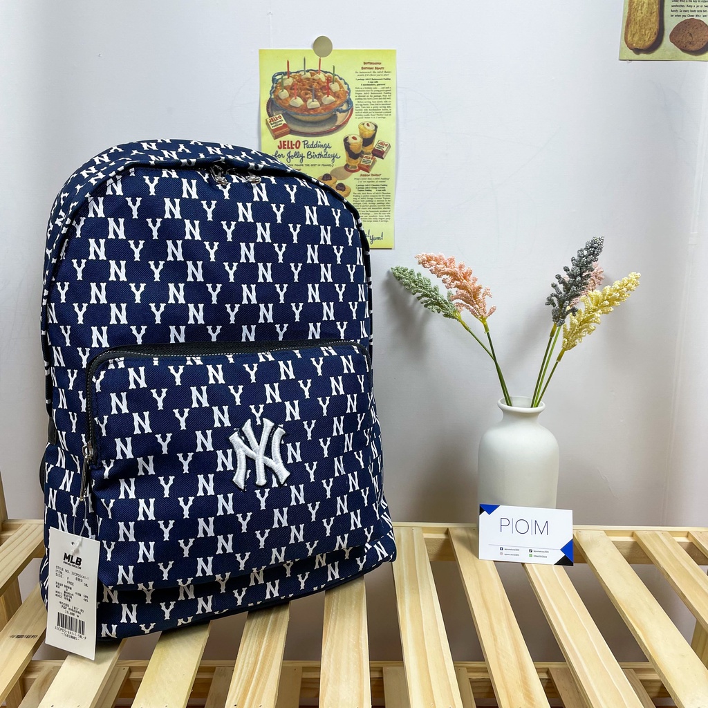 Balo unisex cặp đi học đi chơi nam nữ NY Monogram - Pom Store