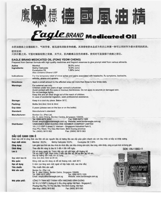 ✅[CHÍNH HÃNG] DẦU GIÓ XANH CON Ó EAGLE BRAND 3-6-24ml