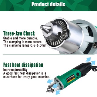 Haila máy khoan điện mini 480w 30000rpm kèm phụ kiện