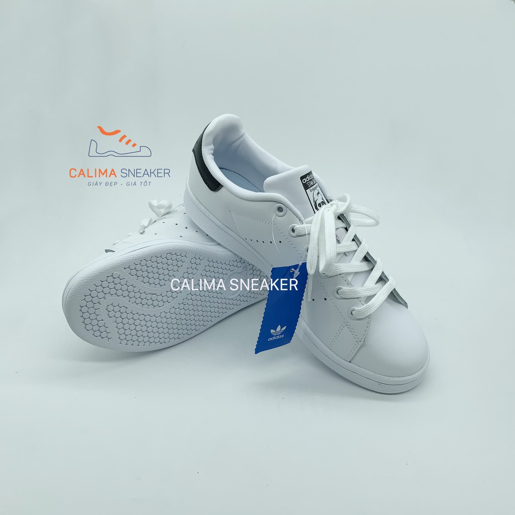 Giầy sneaker nam nữ , Giày thể thao STAN SMITH trắng gót đen / gót xanh / Calima Sneaker