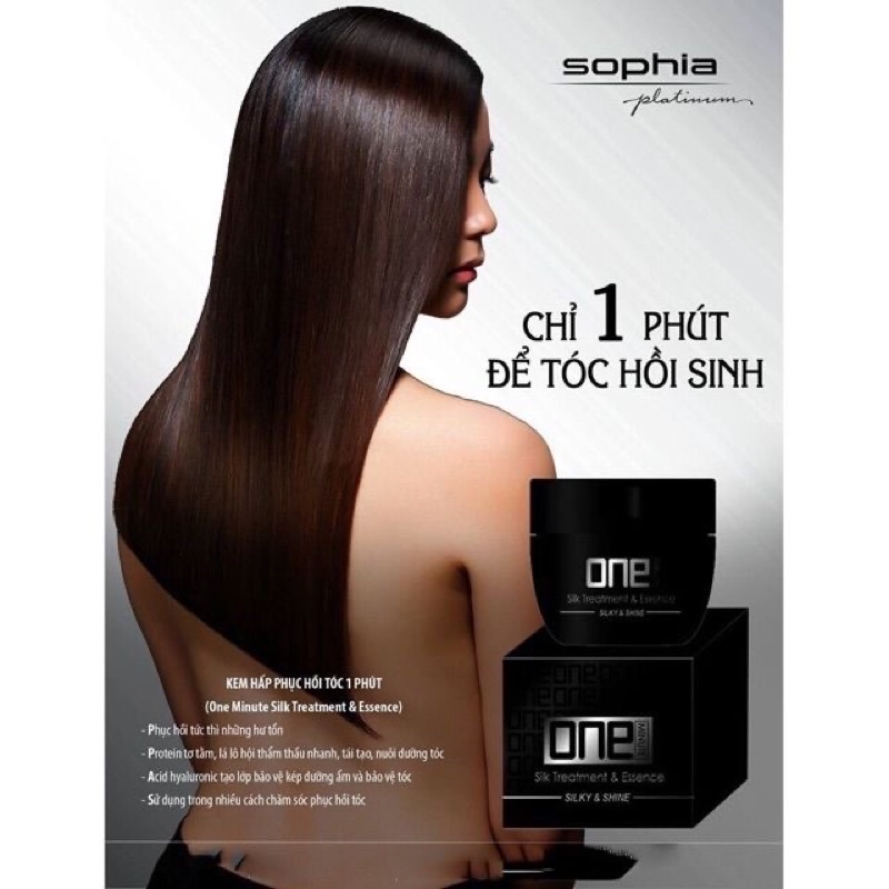 [HÀN QUỐC] KEM HẤP PHỤC HỒI TÓC SOPHIA ONE SILK TREATMENT 450ML