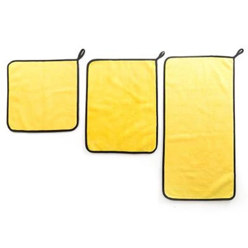 Khăn Lau Đánh Bóng Sợi Nhỏ Mềm Mại Dày Dặn Hai Mặt Kích Thước 30 * 30 / 30 * 40 / 30 * 60cm