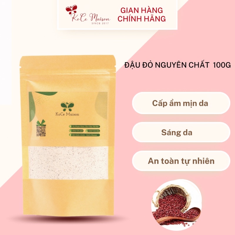 100G Bột đậu đỏ nguyên chất