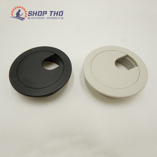 Bộ nắp luồn dây điện D35mm - Loại nhựa màu ghi, màu đen