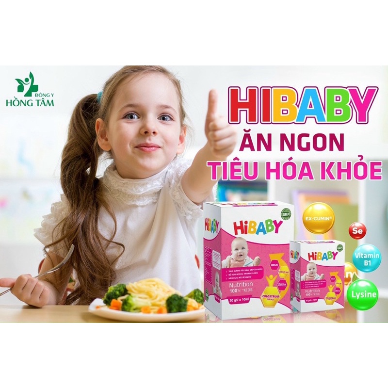 [Chính hãng] Siro Hibaby giúp trẻ ăn ngon cải thiện hệ tiêu hóa Hồng Tâm - Đông Y Hồng Tâm