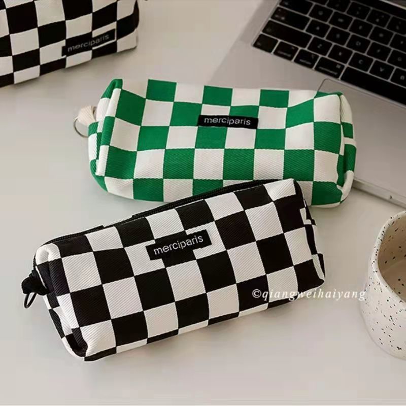 Túi Đựng Bút Chì Sức Chứa Lớn Phong Cách Hàn Quốc Cổ Điển Cho Học Sinh