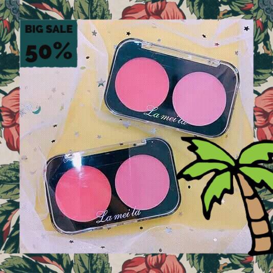 Hộp 2 ô Phấn má Hồng Lameila nội địa sỉ rẻ mềm mịn chuẩn màu lâu trôi sỉ rẻ matte blush | BigBuy360 - bigbuy360.vn