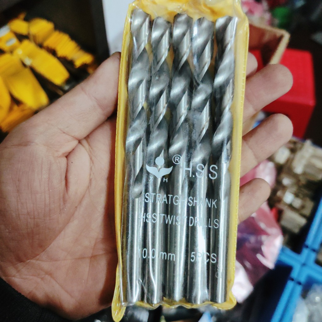 Mũi khoan gỗ 10mm, dùng khoan gỗ, khoan tôn, lắp máy khoan cầm tay phổ thông